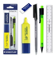 Školský set 5 kusov zvýrazňovač, pero, ceruzka