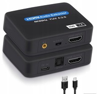 HDMI 2.0 TOSLINK EXTRAKTOR OPTICKÝ KONVERTOR KONVERTOR AUX HDCP 4K HDMI 2.0 TOSLINK EXTRAKTOR OPTICKÝ KONVERTOR KONVERTOR AUX HDCP 4K