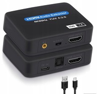 HDMI 2.0 TOSLINK EXTRAKTOR OPTICKÝ KONVERTOR KONVERTOR AUX HDCP 4K