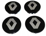 Sada 4 ks krytiek RENAULT Black ráfiky 57MM Sada 4 ks krytiek RENAULT Black ráfiky 57MM