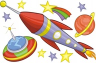 Súprava nálepiek Space UFO Rocket - Vehicles 261 Súprava nálepiek Space UFO Rocket - Vehicles 261