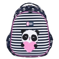 Pevná ergonomická školská taška Love Panda