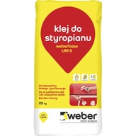 Weberbase UNI S lepidlo na polystyrén a sieťovinu 25kg Weberbase UNI S lepidlo na polystyrén a sieťovinu 25kg