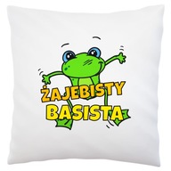 Úžasná super basgitara Poduszka Biała Úžasná super basgitara Poduszka Biała
