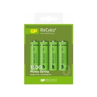 4 x batérie GP ReCyko+ AA LR6 1300mAh 4 x batérie GP ReCyko+ AA LR6 1300mAh