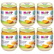 HiPP BIO Jablká a mango s tvarohom po 6m. 6 x 160 g HiPP BIO Jablká a mango s tvarohom po 6m. 6 x 160 g