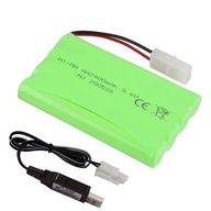 BATÉRIA 9,6V 2400mAh NI-MH BATÉRIA RC CAR USB