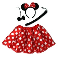 Plesový kostým Mickey Minne Mouse, sukňa s čelenkou