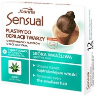 Joanna Sensual Face depilačné pásiky Aloe