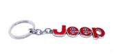 JEEP Keychain Keychain, červený nápis JEEP Keychain Keychain, červený nápis