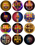 Potlač s cukrom na muffiny FC Barcelona Potlač s cukrom na muffiny FC Barcelona