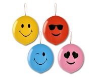 Balóniky Guľôčky na gumičkách s Emoji Smiles 20 ks. Balóniky Guľôčky na gumičkách s Emoji Smiles 20 ks.