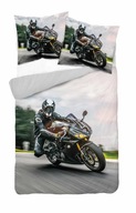 3D obliečky z mikrovlákna 160x200 Motocyklista 3D obliečky z mikrovlákna 160x200 Motocyklista