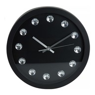 Nástenné hodiny s kamienkami 30 cm čierne Elegant Nástenné hodiny s kamienkami 30 cm čierne Elegant