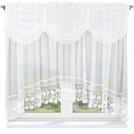 Hotový voálový záves s ozdobným guipurom, 400x180 cm Hotový voálový záves s ozdobným guipurom, 400x180 cm