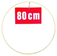 ZLATÝ MATNÝ prsteň/ráfik na lapače snov/makramé 80cm