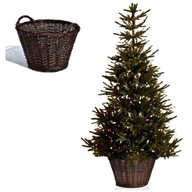 Kvetináč na vianočný stromček, košík, prútený obal, 40 cm PL Kvetináč na vianočný stromček, košík, prútený obal, 40 cm PL