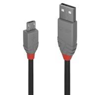 USB 2.0 typ A Micro-B kábel Lindy Anthra 36735 5m USB 2.0 typ A Micro-B kábel Lindy Anthra 36735 5m