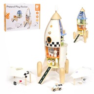 CLASSIC WORLD Drevený raketový domček pre deti + CLASSIC WORLD Drevený raketový domček pre deti +