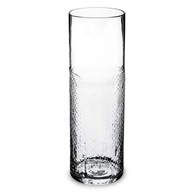 Dekoračná sklenená cylindrická váza 20x7 cm