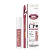 EVELINE Oh My Velvet Lips sada tekutých rúžov a kontúr na pery 13 EVELINE Oh My Velvet Lips sada tekutých rúžov a kontúr na pery 13