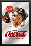 Čas na Coca-Cola Bar zrkadlo 20X30 cm pin up