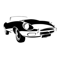 Nálepka na stenu Jaguar E-Type Auto 2 roadster Nálepka na stenu Jaguar E-Type Auto 2 roadster