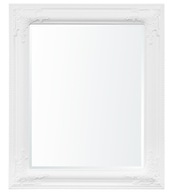 Štýlové zrkadlo v bielom ráme 62x52cm 113489