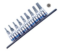 1/4 nástrčky TORX S OTVOROM 9 ks T8-T40 KING TONY 1/4 nástrčky TORX S OTVOROM 9 ks T8-T40 KING TONY