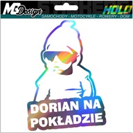 Nálepka na okno DORIAN ON BOARD HOLOGRAM Nálepka na okno DORIAN ON BOARD HOLOGRAM