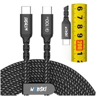 DLHÝ KÁBEL 200CM 100W 5A QC PowerDelivery USB-C DLHÝ KÁBEL 200CM 100W 5A QC PowerDelivery USB-C