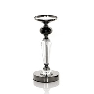 Svietnik Glamour Lantern Chrome Crystal čierny Svietnik Glamour Lantern Chrome Crystal čierny