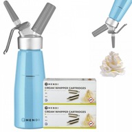 HENDI KRÉMOVÝ SIPHON 0,5L MODRÝ + N2O NÁPLNE 100 HENDI HENDI KRÉMOVÝ SIPHON 0,5L MODRÝ + N2O NÁPLNE 100 HENDI