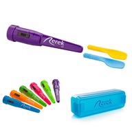 Logopedický vibrátor REREK + 2 lyžice fialová Logopedický vibrátor REREK + 2 lyžice fialová