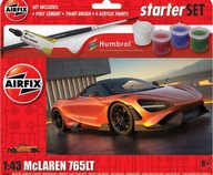 Airfix Starter Set - McLaren 765 - Zostaviteľný model - Mierka: 1:43 Airfix Starter Set - McLaren 765 - Zostaviteľný model - Mierka: 1:43