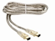 FireWire kábel IEEE1394 6/6M/M Zlatý 2m. THOMSON