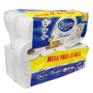 KRÁĽOVSKÝ TOALETNÝ PAPIER 20 ROLČIEK 3 VRSTVOVÝ BIELY MÄKKÝ A SILNÝ 200 LISTOVÝ