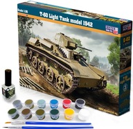 KOCKOVÝ MODEL T-60 SVETLÁ NÁDRŽ + LEPIDLO + FARBY KOCKOVÝ MODEL T-60 SVETLÁ NÁDRŽ + LEPIDLO + FARBY