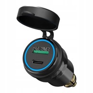 Dual USB Charger Platí pre BMW Ducati QC3.0 PD Dual USB Charger Platí pre BMW Ducati QC3.0 PD
