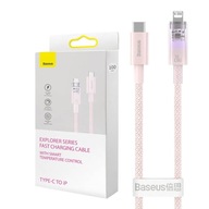 BASEUS ODOLNÝ KÁBEL USB-C PRE LIGHTNING IPHONE 2.4A Opletený 1M BASEUS ODOLNÝ KÁBEL USB-C PRE LIGHTNING IPHONE 2.4A Opletený 1M
