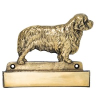 Clumber Spaniel Gravírovaný plech na dvere Clumber Spaniel Gravírovaný plech na dvere