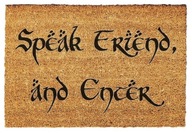 Hovorte s priateľom a vstúpte do rohožky Tolkiena Hovorte s priateľom a vstúpte do rohožky Tolkiena