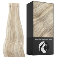 Prírodné vlasy 10 sendvičov sendviče neviditeľné pásky Tape On 4 cm 30 cm Prírodné vlasy 10 sendvičov sendviče neviditeľné pásky Tape On 4 cm 30 cm