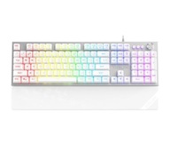 Krux Frost RGB membránová klávesnica, strieborná a biela