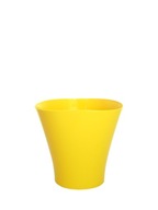 Vlnkový kvetináč č.1 žltý