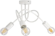 LOFT STROPNÉ ZÁVESNÉ LAMPA 3xE27 BIELA LOFT STROPNÉ ZÁVESNÉ LAMPA 3xE27 BIELA