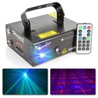 RGB 12 GOBO DMX+ disco laser, diaľkové ovládanie