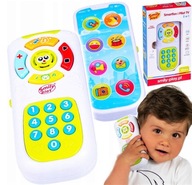SMILY PLAY Telefón pre deti Diaľkové ovládanie televízora 2v1 učenie čísiel melódie smartfónu SMILY PLAY Telefón pre deti Diaľkové ovládanie televízora 2v1 učenie čísiel melódie smartfónu