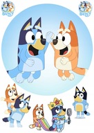 BLUEY BLUEY Cake Wafer Characters A4 cukrová potlač BLUEY BLUEY Cake Wafer Characters A4 cukrová potlač