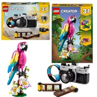 LEGO Creator 3v1 311473 KAMERA RETRO KAMERA+31144 - EXOTICKÝ PAPAGÁJ LEGO Creator 3v1 311473 KAMERA RETRO KAMERA+31144 - EXOTICKÝ PAPAGÁJ